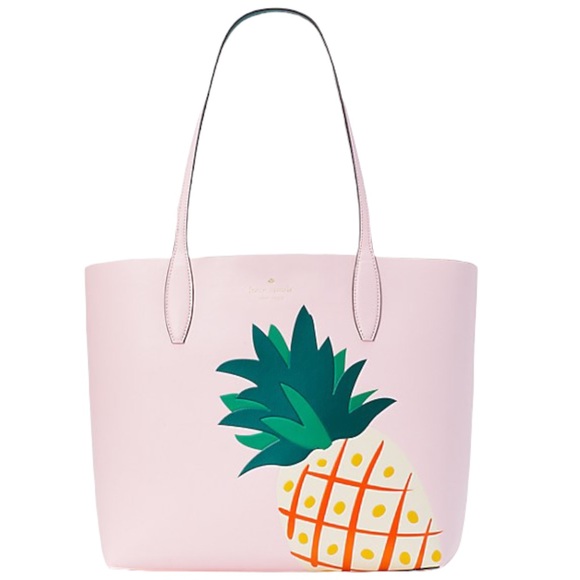 ♠️🍍 kate spade Pineapple Graphic Reversible Tote Bag, Pink Multi - Picture 3 of 16